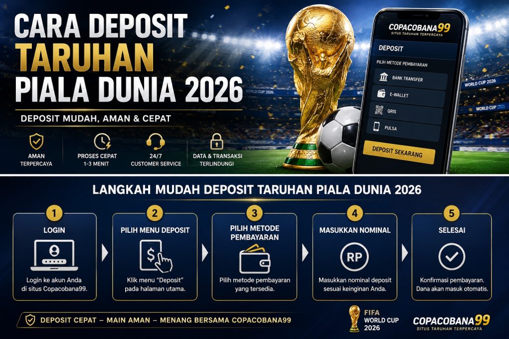 cara deposit taruhan bola